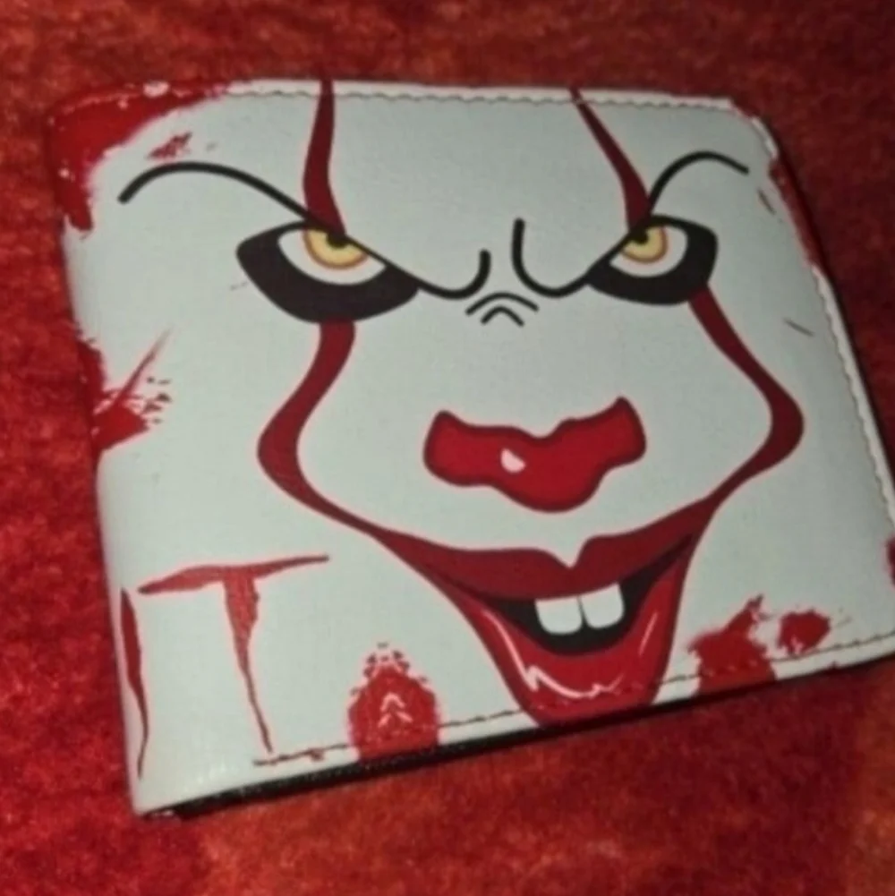 New It clown pennywise Halloween horror leather wallet